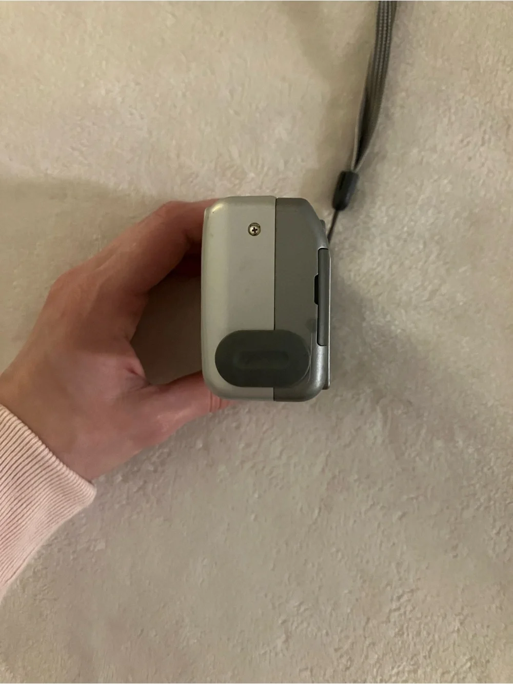 Vintage Canon Silver PowerShot A300 Compact Camera with Wrist Strap